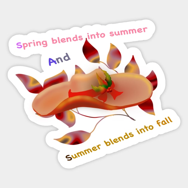 Blended Seasons Sticker by CATiltedArt